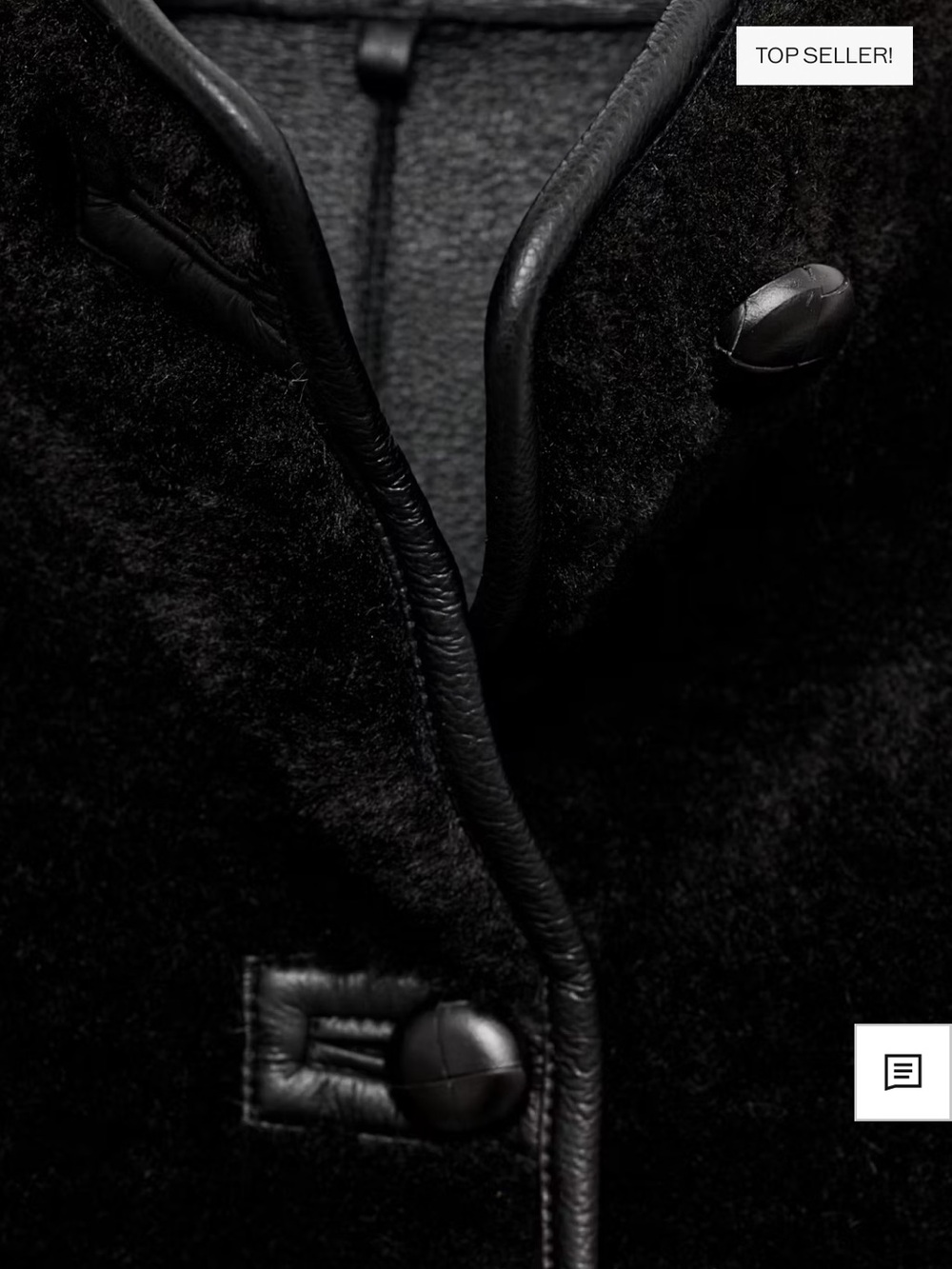 Mango Black Teddy Jacket - Picture 5 of 5